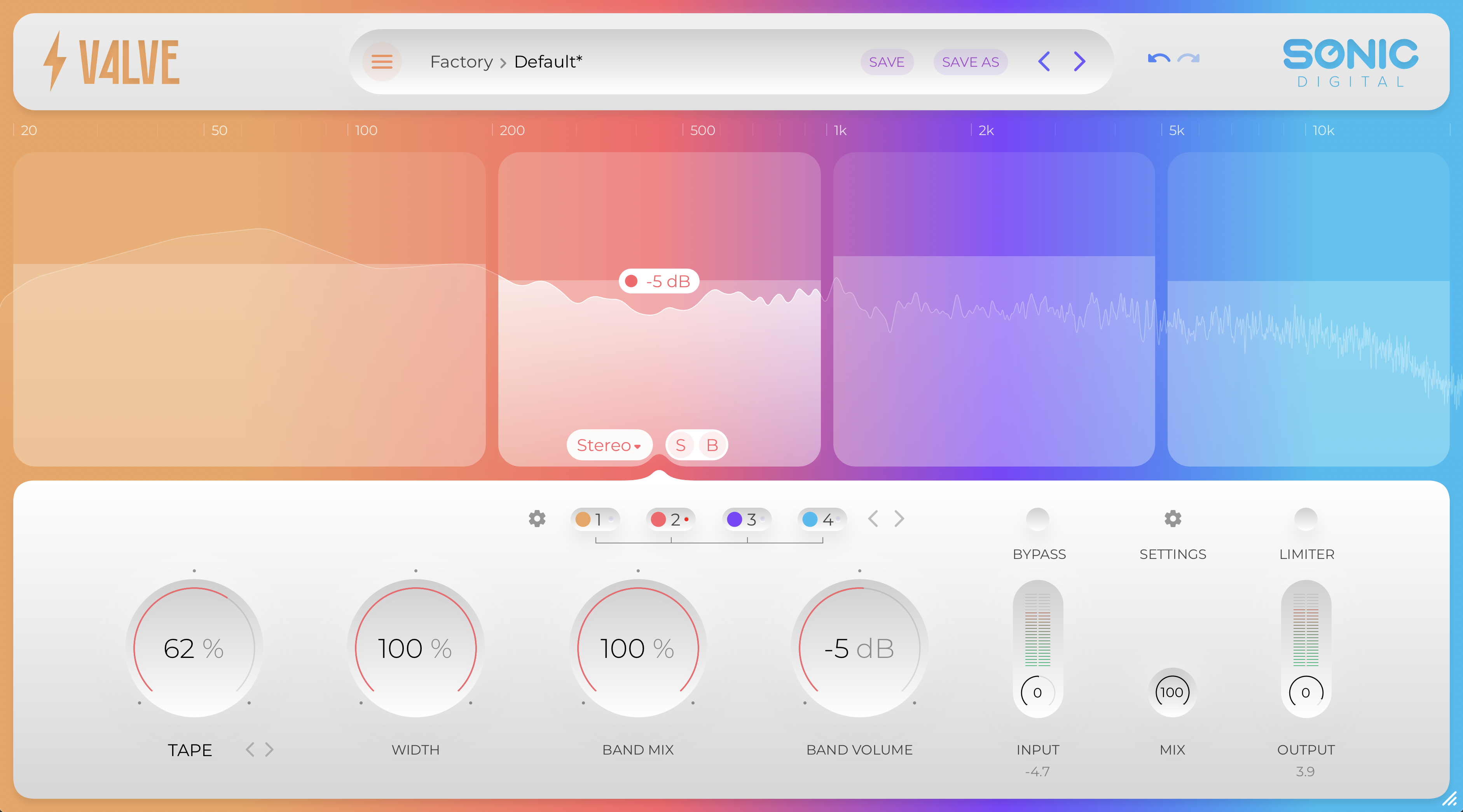 V4LVE interface placeholder